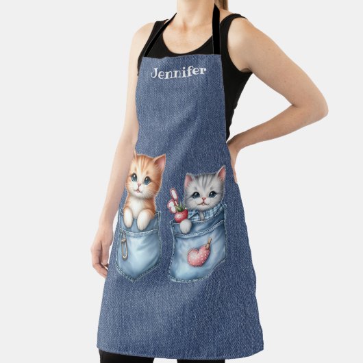 Twee lieve Kittens Cat All-over print Schort (Insitu)