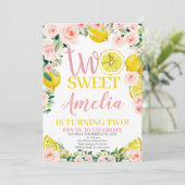 Twee lieve limonade verjaardag, citroen verjaardag kaart (Staand voorkant)