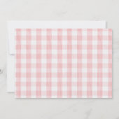 Twee lieve meisje aardbei 2e verjaardag partij fot kaart (Achterkant)