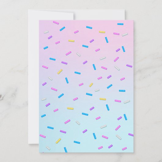 Twee lieve meisje donut roze snoep 2e verjaardag kaart (Achterkant)