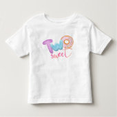 Twee lieve meisjes Donut Theme Cute Baby Bodysuit (Voorkant)