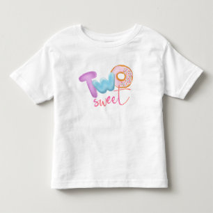 Twee lieve meisjes Donut Theme Cute Baby Bodysuit
