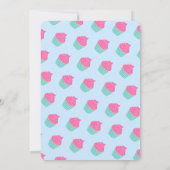 Twee lieve Schattigee cupcake Kinder tweede verjaa Kaart (Achterkant)