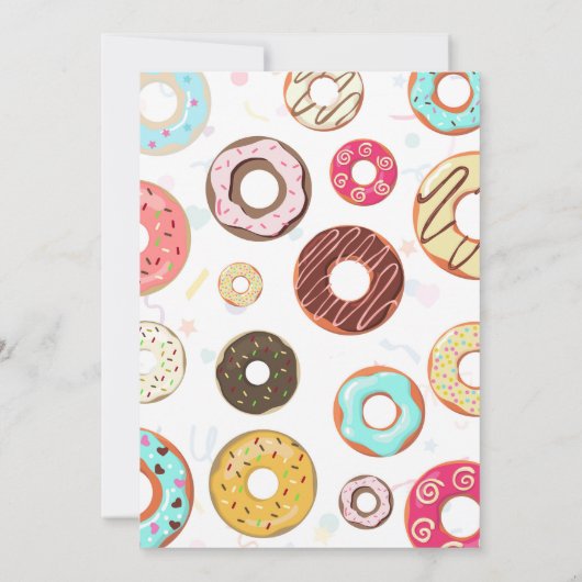 Twee lieve Schattigee Donuts 2e Verjaardag Kaart (Achterkant)