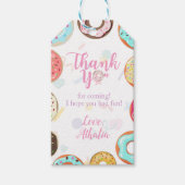 Twee lieve Schattigee Donuts Verjaardag Cadeaulabel (Voorkant)