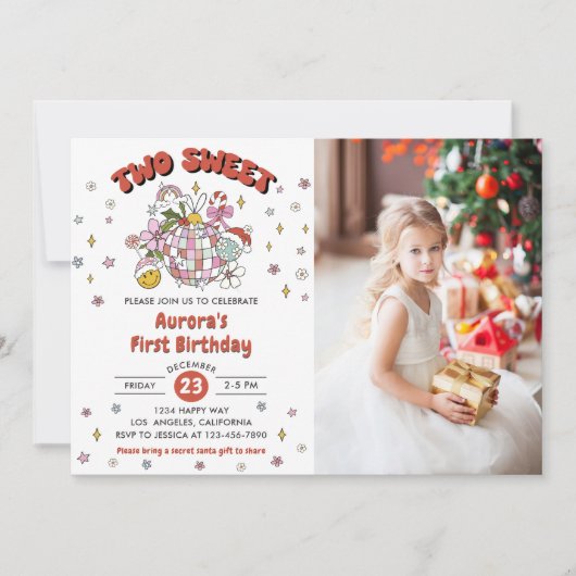 Twee lieve Schattigee Groovy Ball Verjaardagsfeest Kaart (Voorkant)