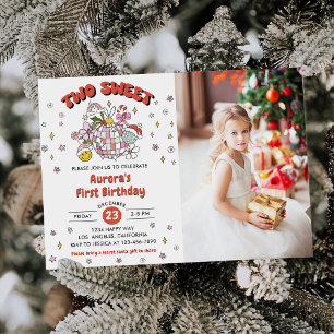 Twee lieve Schattigee Groovy Ball Verjaardagsfeest Kaart