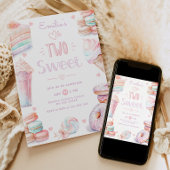 Twee lieve snoep pastel lieve lekkernijen 2e verja kaart