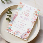 Twee lieve snoep pastel lieve lekkernijen 2e verja kaart