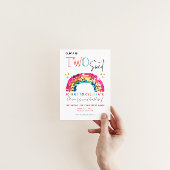 TWEE lieve sprankelende Rainbow 2e verjaardag Kaart