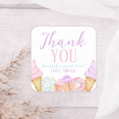 TWEE lieve verjaardag Vierkante Sticker