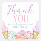 TWEE lieve verjaardag Vierkante Sticker (Voorkant)