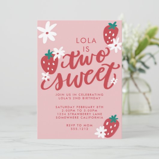 TWEE LIEVE VERJAARDAGEN UITNODIGEN KAART (Staand voorkant)