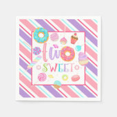 Twee lieve verjaardagspapier servet (Voorkant)