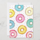 Twee lieve Waterverf Donuts 2e Verjaardag Kaart (Achterkant)
