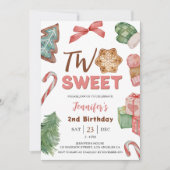 Twee lieve! Winter Kerst 2e verjaardag Kaart (Voorkant)