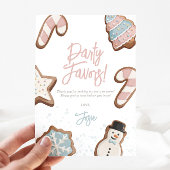 Twee lieve winter verjaardagsfeestje gunst teken kaart