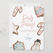 Twee lieve winter verjaardagsfeestje gunst teken kaart (Voorkant)