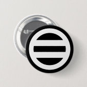 Twee lijnen, omcirkeld ronde button 5,7 cm (Voorkant /achterkant)