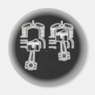 Twee lijnengine magneet