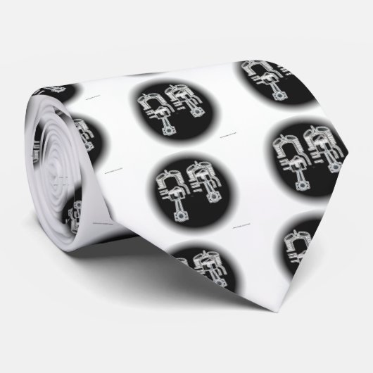 Twee lijnengine stropdas (Opgerold)