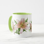 Twee lilies mok (Voorkant links)