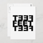 Twee linkervoeten briefkaart (Voorkant / Achterkant)