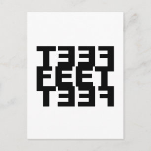 Twee linkervoeten briefkaart