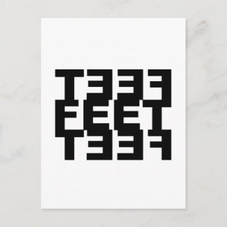 Twee linkervoeten briefkaart