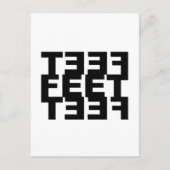 Twee linkervoeten briefkaart (Voorkant)