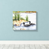 Twee linnen canvasafdruk canvas afdruk (Insitu (Houten vloer))