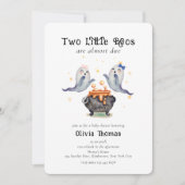 Twee Little Boos Ghost Halloween Twins Baby shower Kaart (Voorkant)