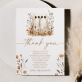 Twee Little Boos Ghost Wildflower Twins Baby showe Bedankkaart