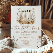 Twee Little Boos Ghost Wildflower Twins Baby showe Kaart