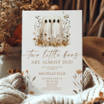 Twee Little Boos Ghost Wildflower Twins Baby showe