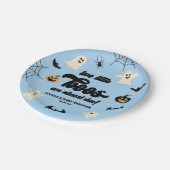 Twee Little Boos Twins Halloween Baby shower Papieren Bordje (Gekanteld)