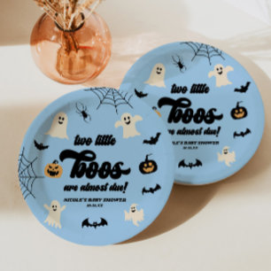 Twee Little Boos Twins Halloween Baby shower Papieren Bordje