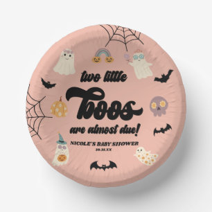 Twee Little Boos Twins Halloween Baby shower Papieren Kommen