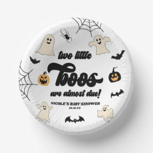 Twee Little Boos Twins Halloween Baby shower Papieren Kommen