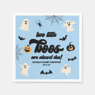 Twee Little Boos Twins Halloween Baby shower Servet