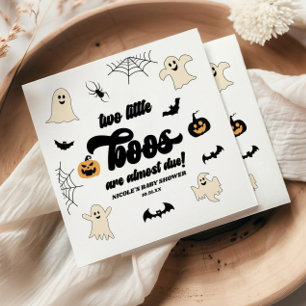 Twee Little Boos Twins Halloween Baby shower Servet