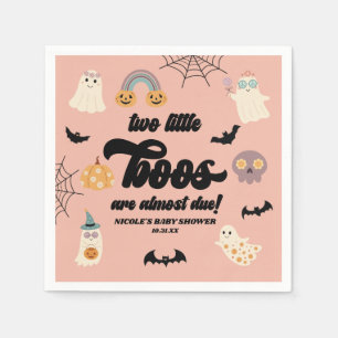 Twee Little Boos Twins Halloween Baby shower Servet