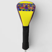 Twee Llamas-illustraties Golfheadcover (Voorkant)