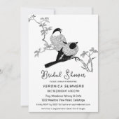 Twee loffelijke uitnodigingen voor een bridal van  (Voorkant)