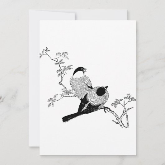 Twee loffelijke uitnodigingen voor een bridal van  (Achterkant)