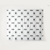 Twee Logo Step en Repeat Fotohokje Achtergronddoek Wandkleed (Voorkant (horizontaal))