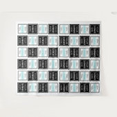 Twee logo's Evenement Wit Vierkant Eenvoudig Wandkleed (Voorkant (horizontaal))