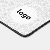 Twee logo's professionele bloemencomputer bureaumat (Hoek)