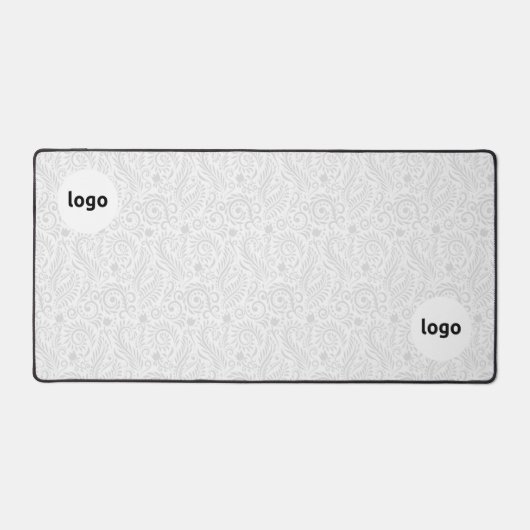 Twee logo's professionele bloemencomputer bureaumat (Voorkant)