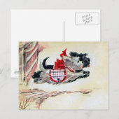 Twee lopende Scotties Briefkaart (Voorkant / Achterkant)